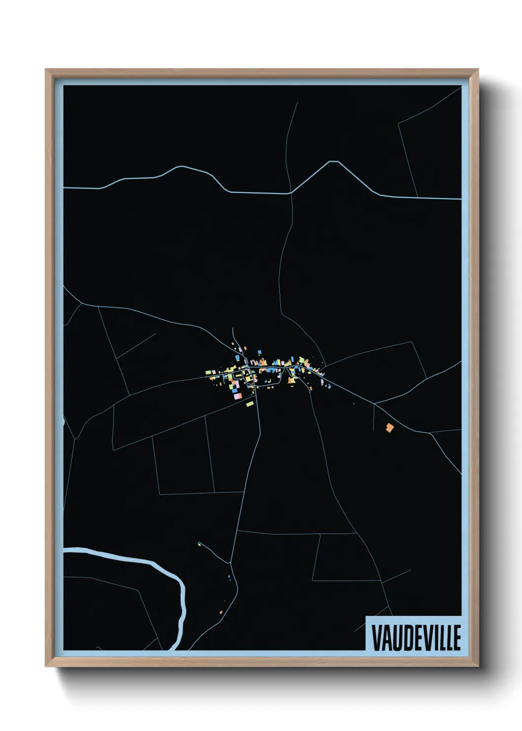 Une affiche de carte sur Vaudeville