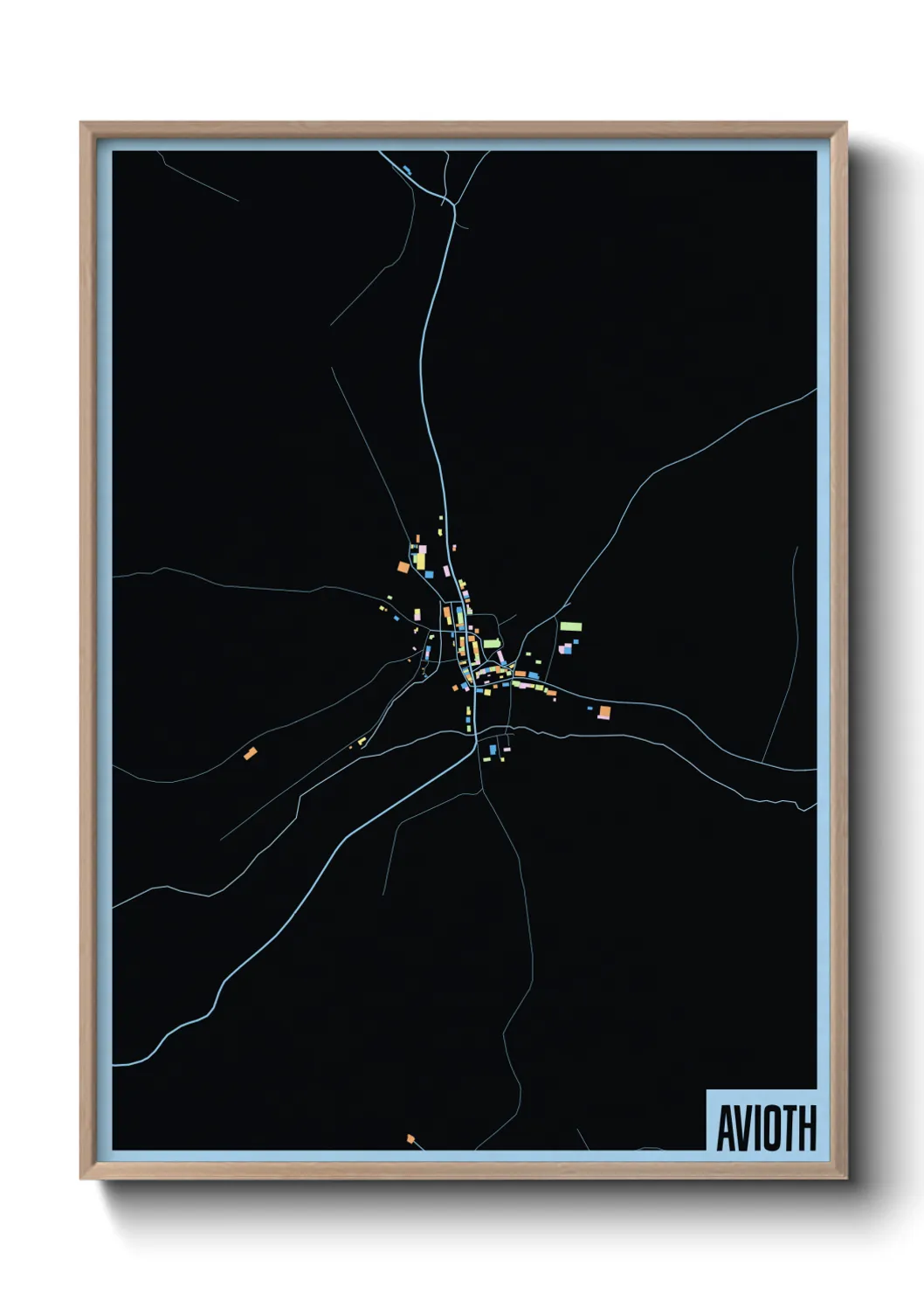 Une affiche de carte sur Avioth