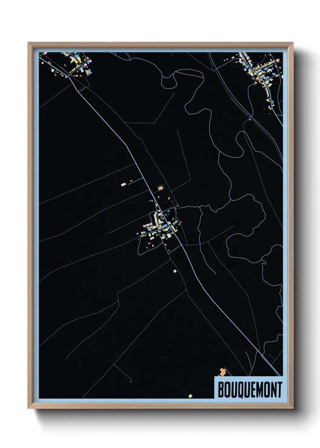 Une affiche de carte sur Bouquemont