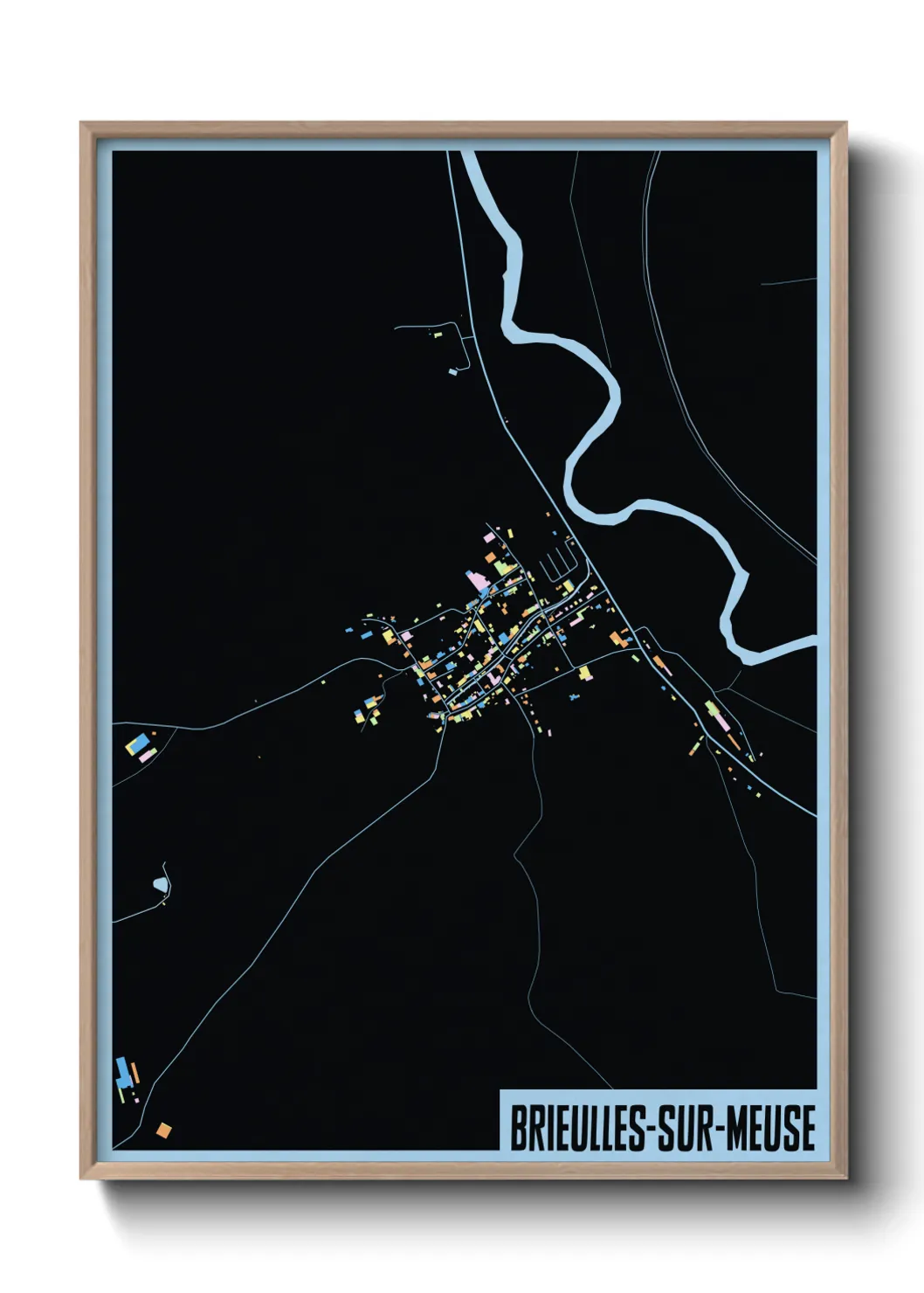 Un poster carteBrieulles-sur-Meuse