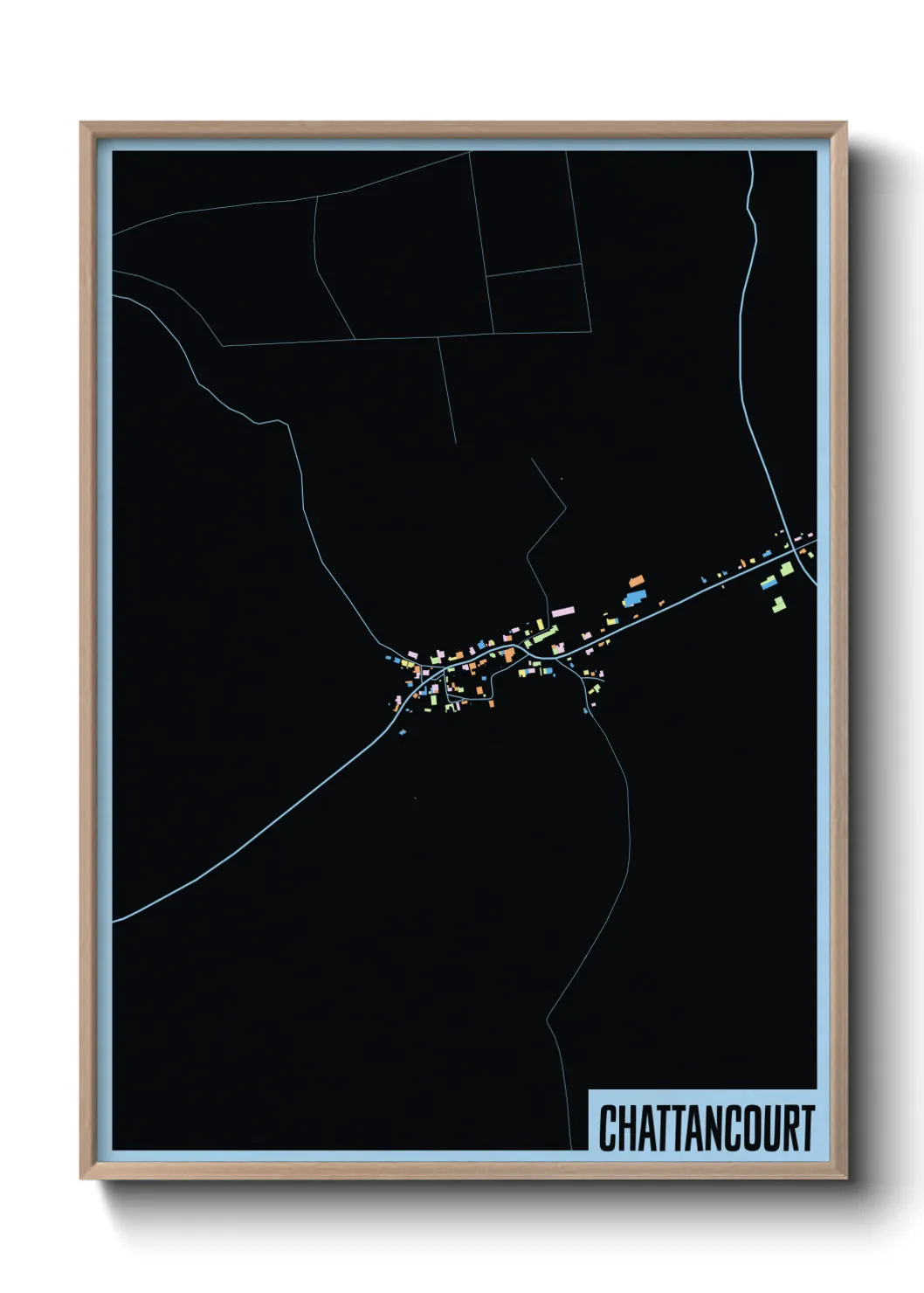 Une affiche de carte sur Chattancourt