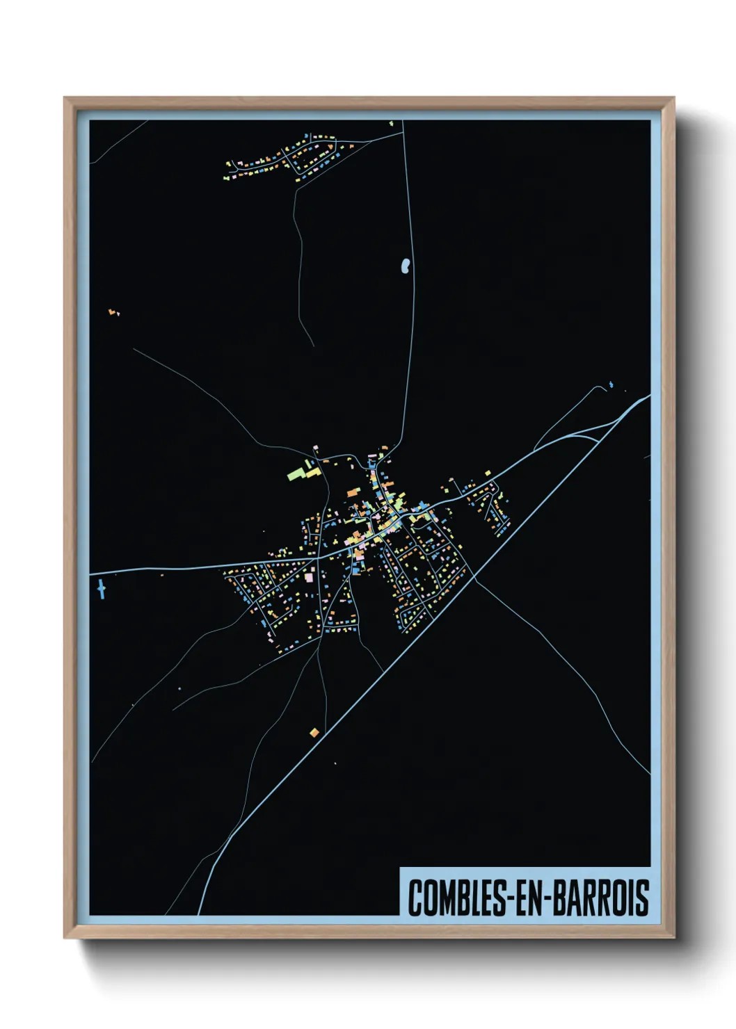 Une affiche de carte sur Combles-en-Barrois