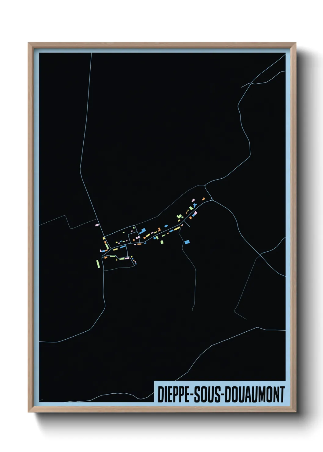 Une affiche de carte sur Dieppe-sous-Douaumont