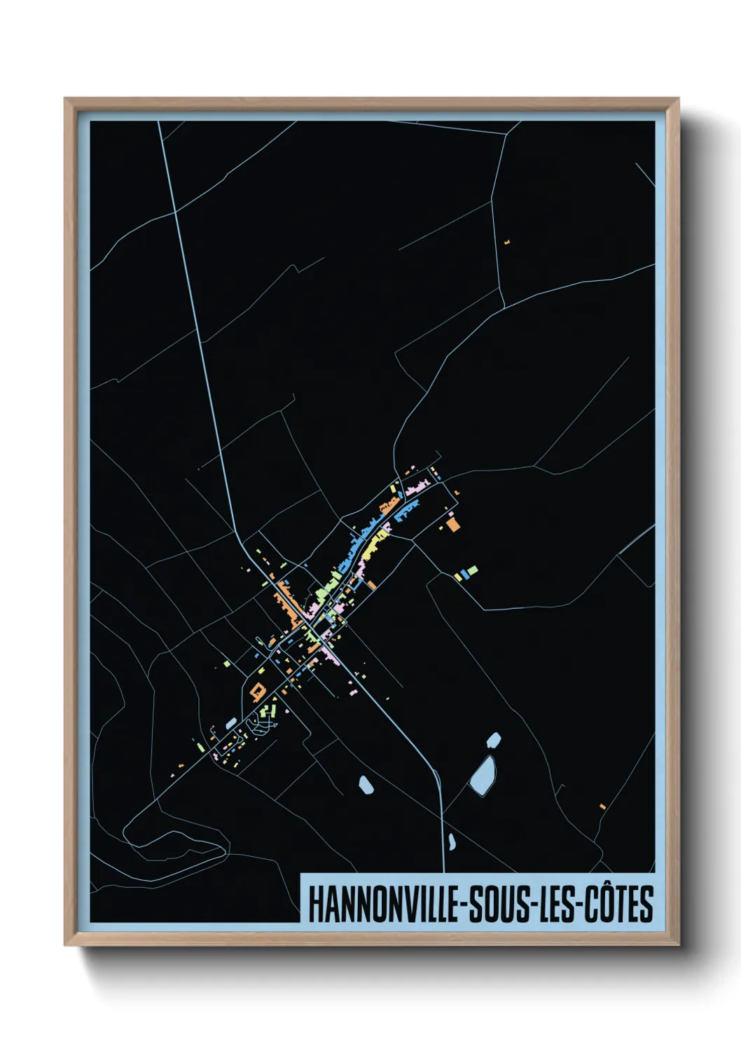 Une affiche de carte sur Hannonville-sous-les-Côtes