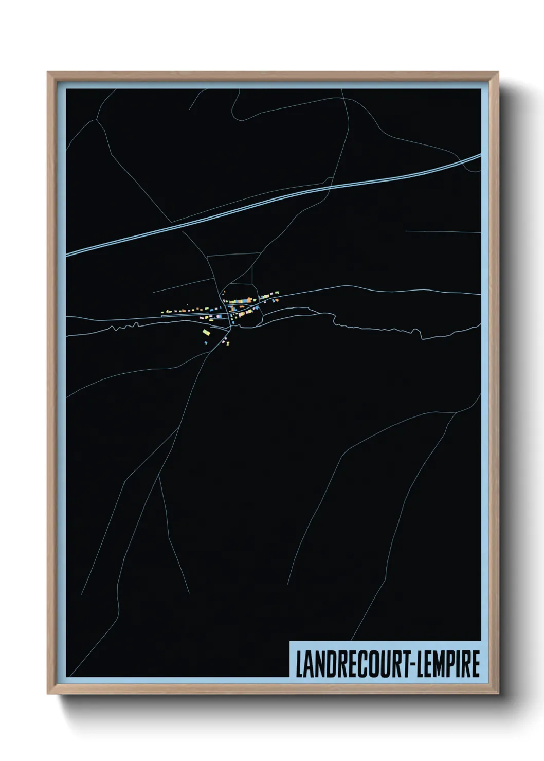 Un poster carteLandrecourt-Lempire