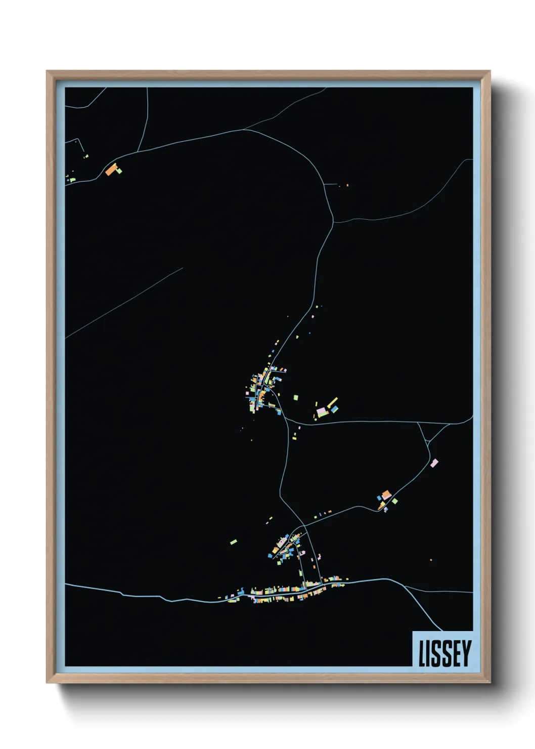 Une affiche de carte sur Lissey