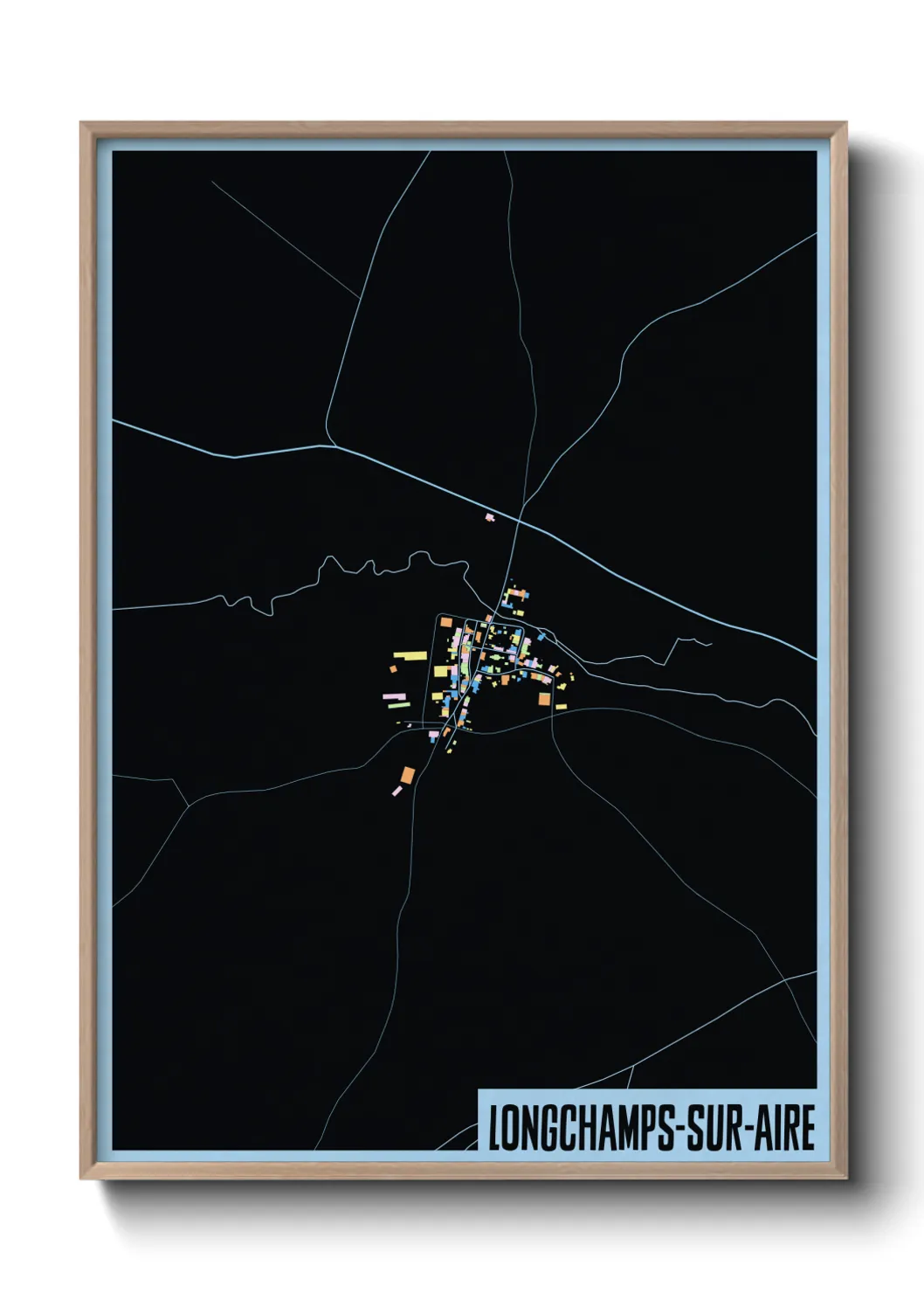 Un poster carteLongchamps-sur-Aire