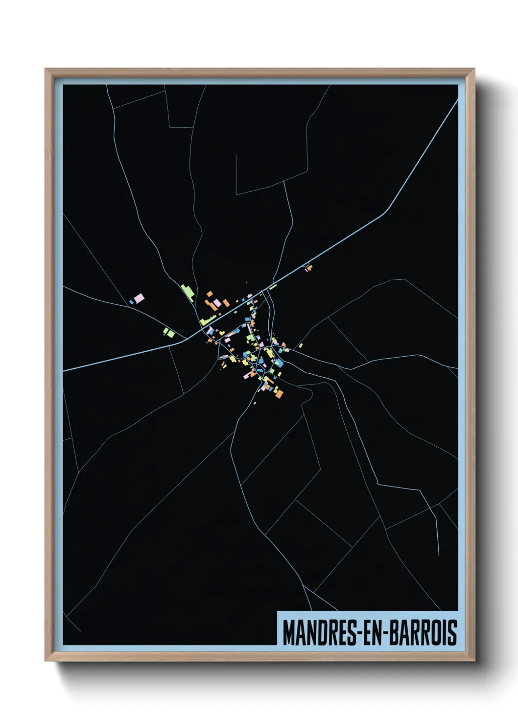 Un poster carteMandres-en-Barrois