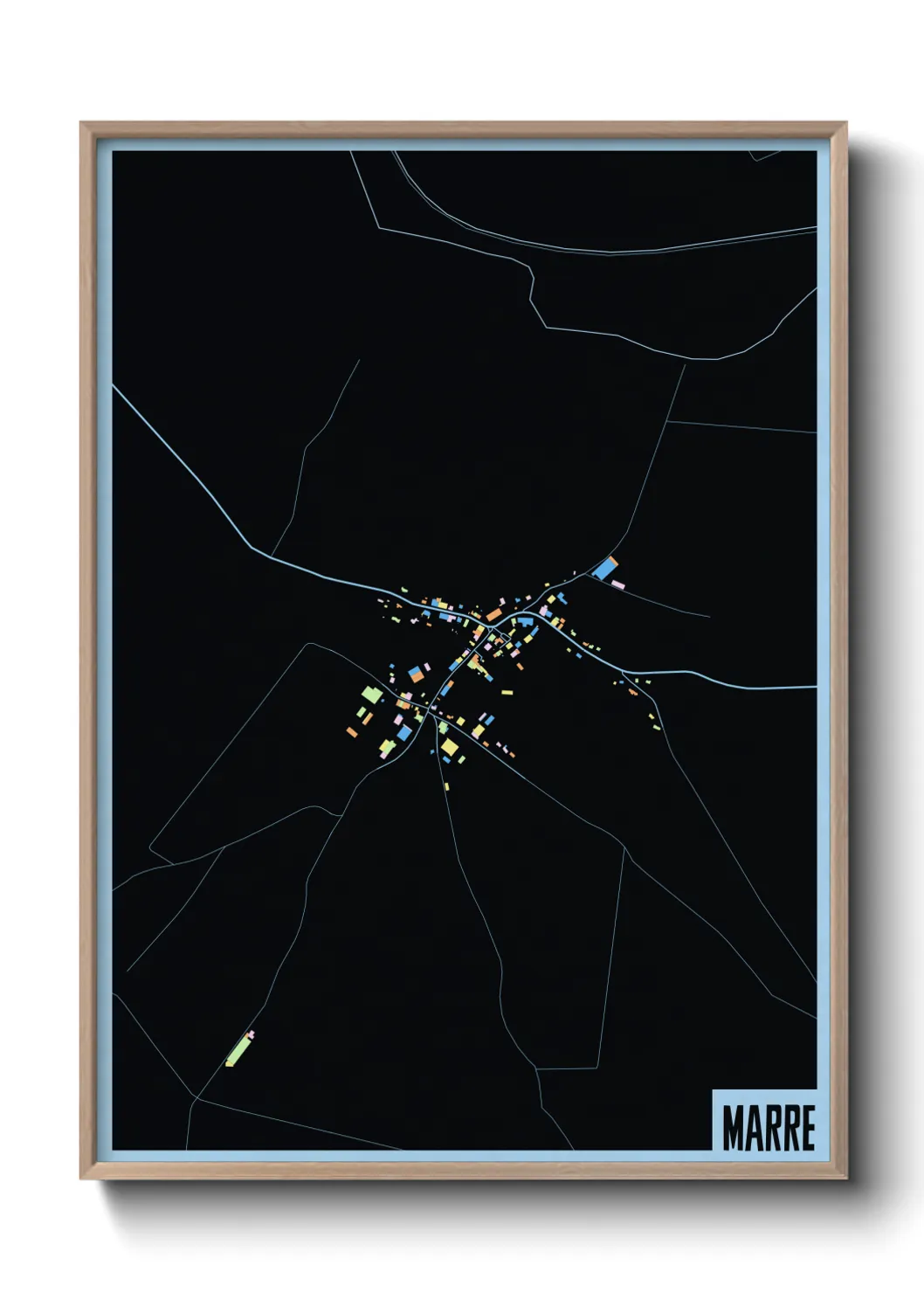 Une affiche de carte sur Marre