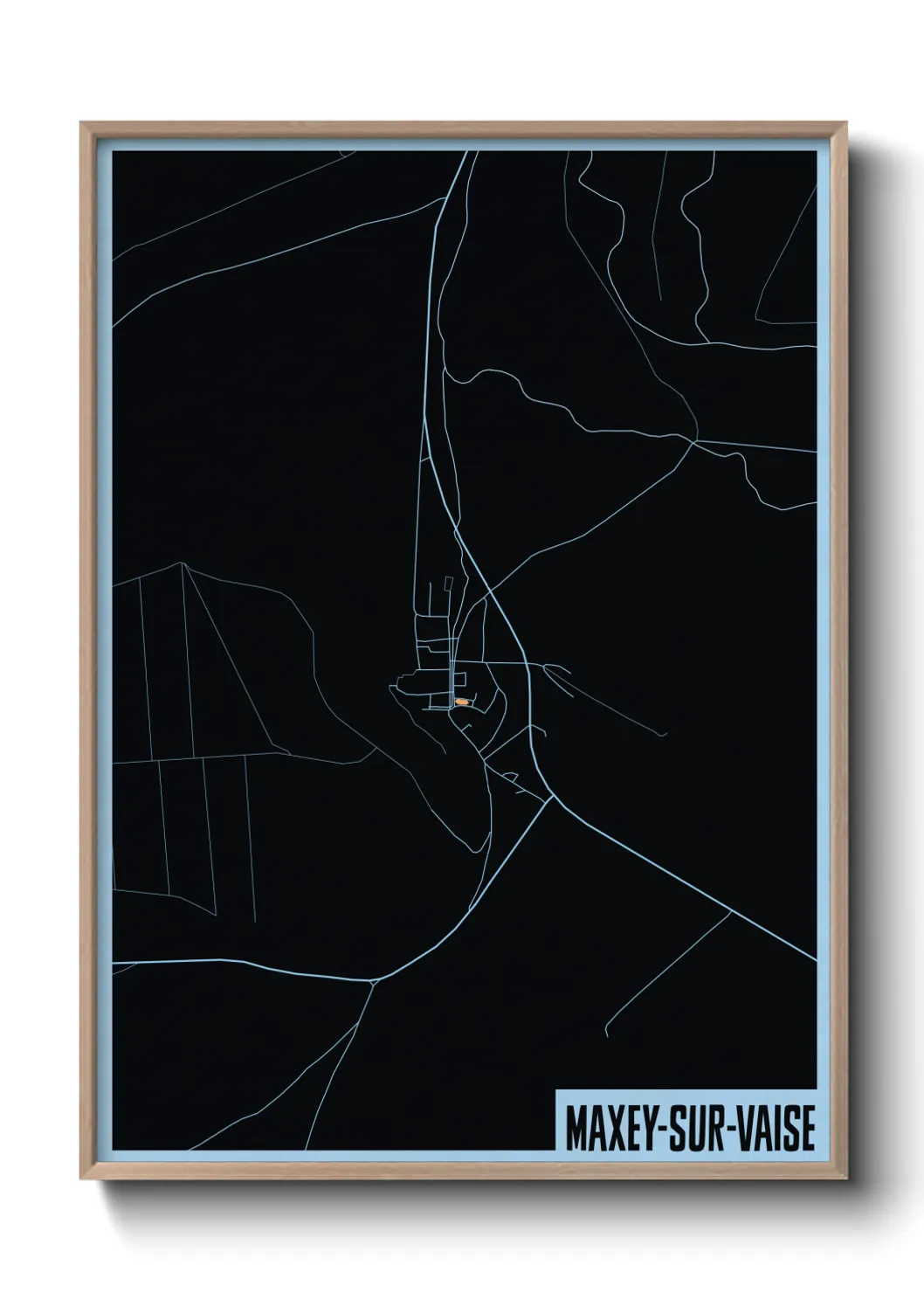 Un poster carteMaxey-sur-Vaise