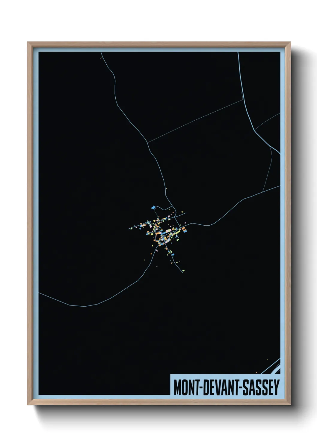 Une affiche de carte sur Mont-devant-Sassey