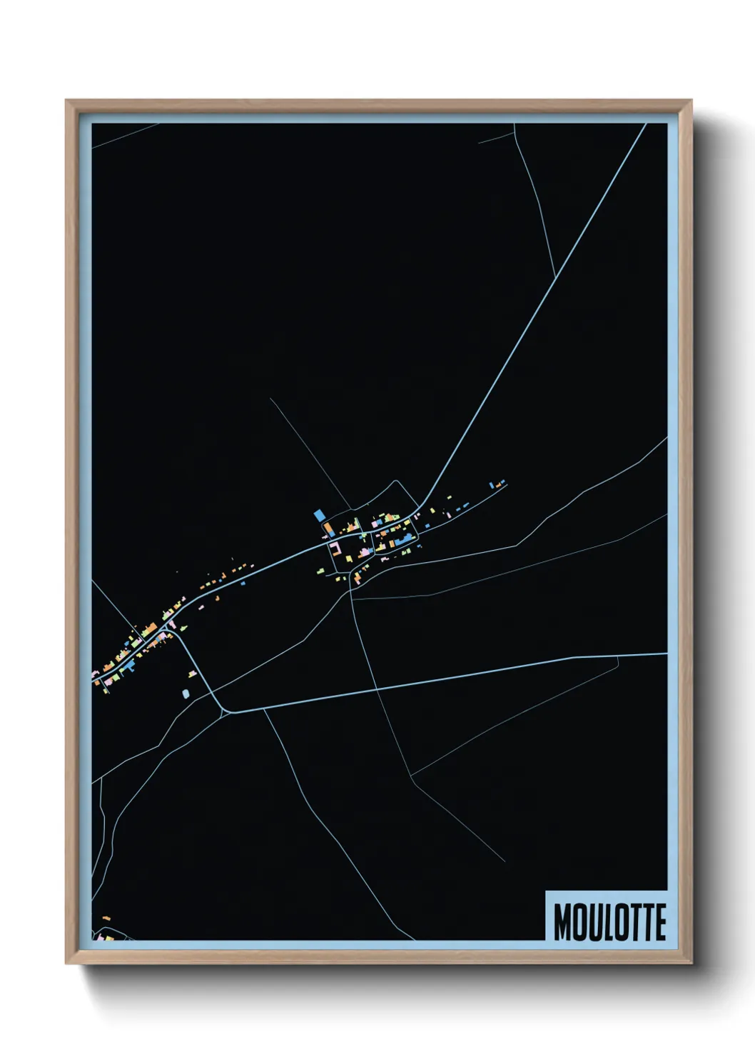 Une affiche de carte sur Moulotte