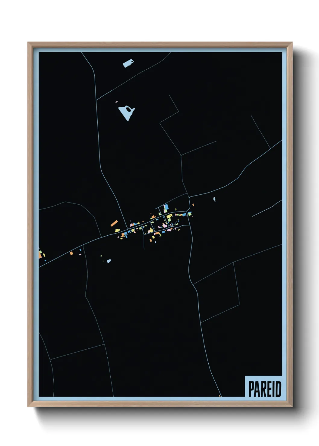 Une affiche de carte sur Pareid