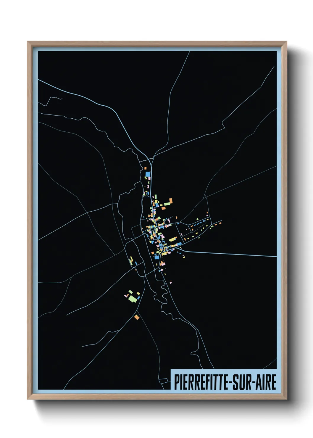 Un poster cartePierrefitte-sur-Aire