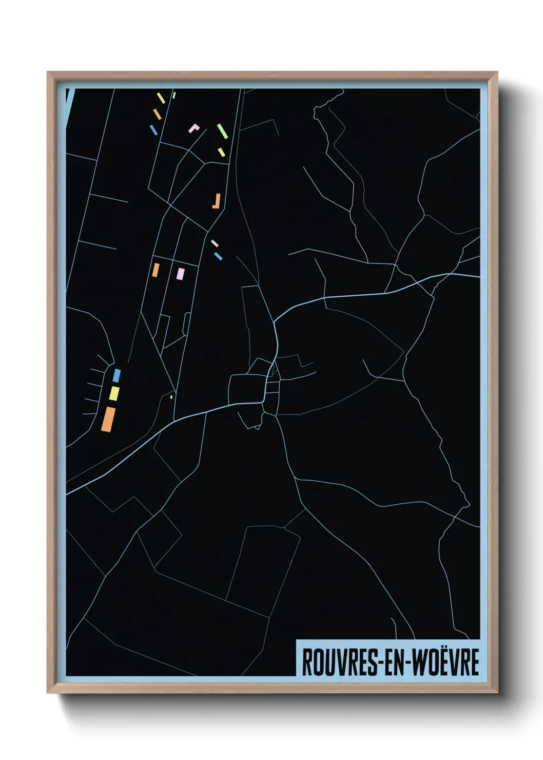 Un poster carteRouvres-en-Woëvre