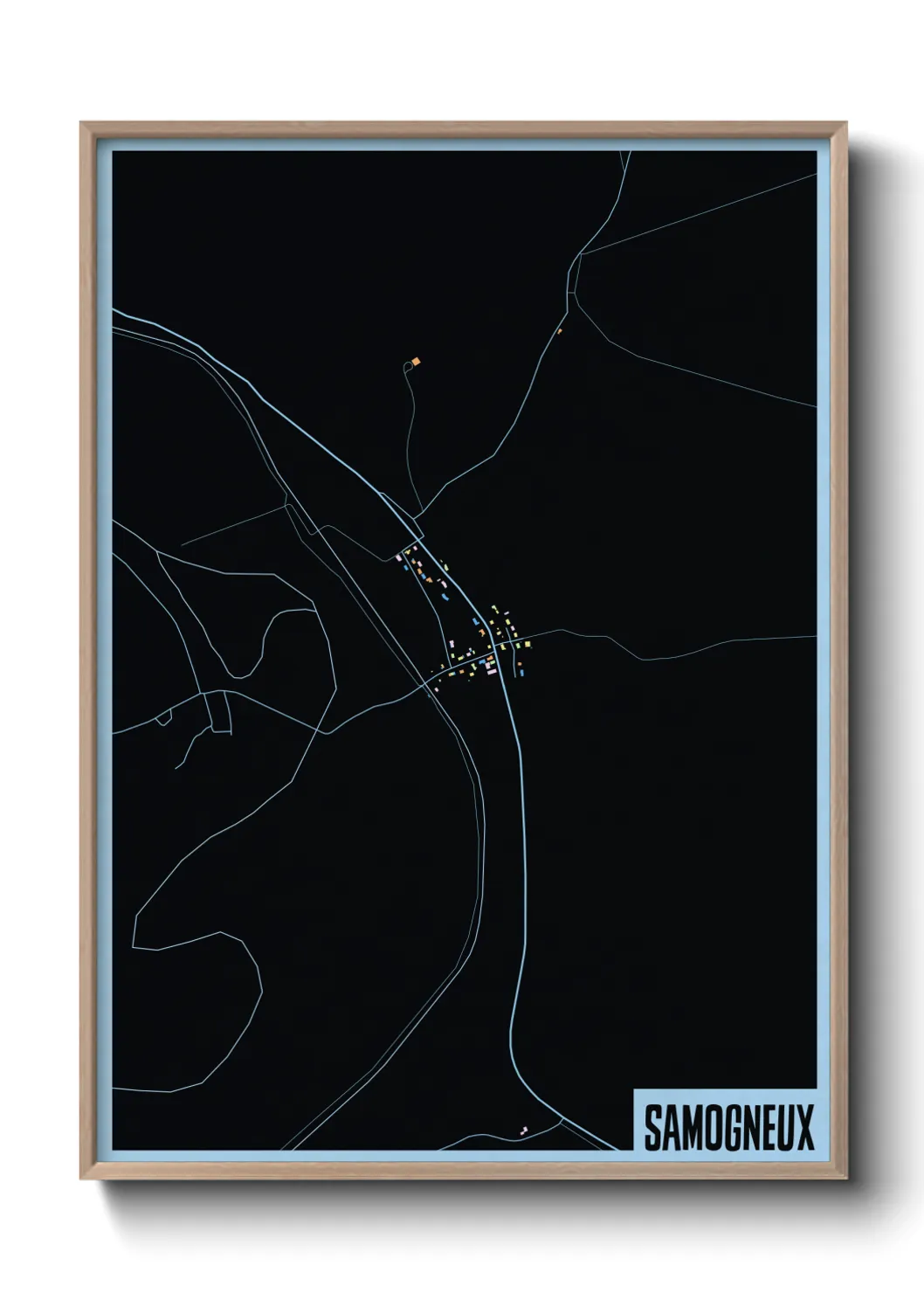 Une affiche de carte sur Samogneux