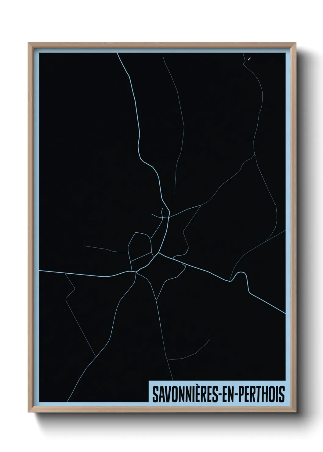 Une affiche de carte sur Savonnières-en-Perthois