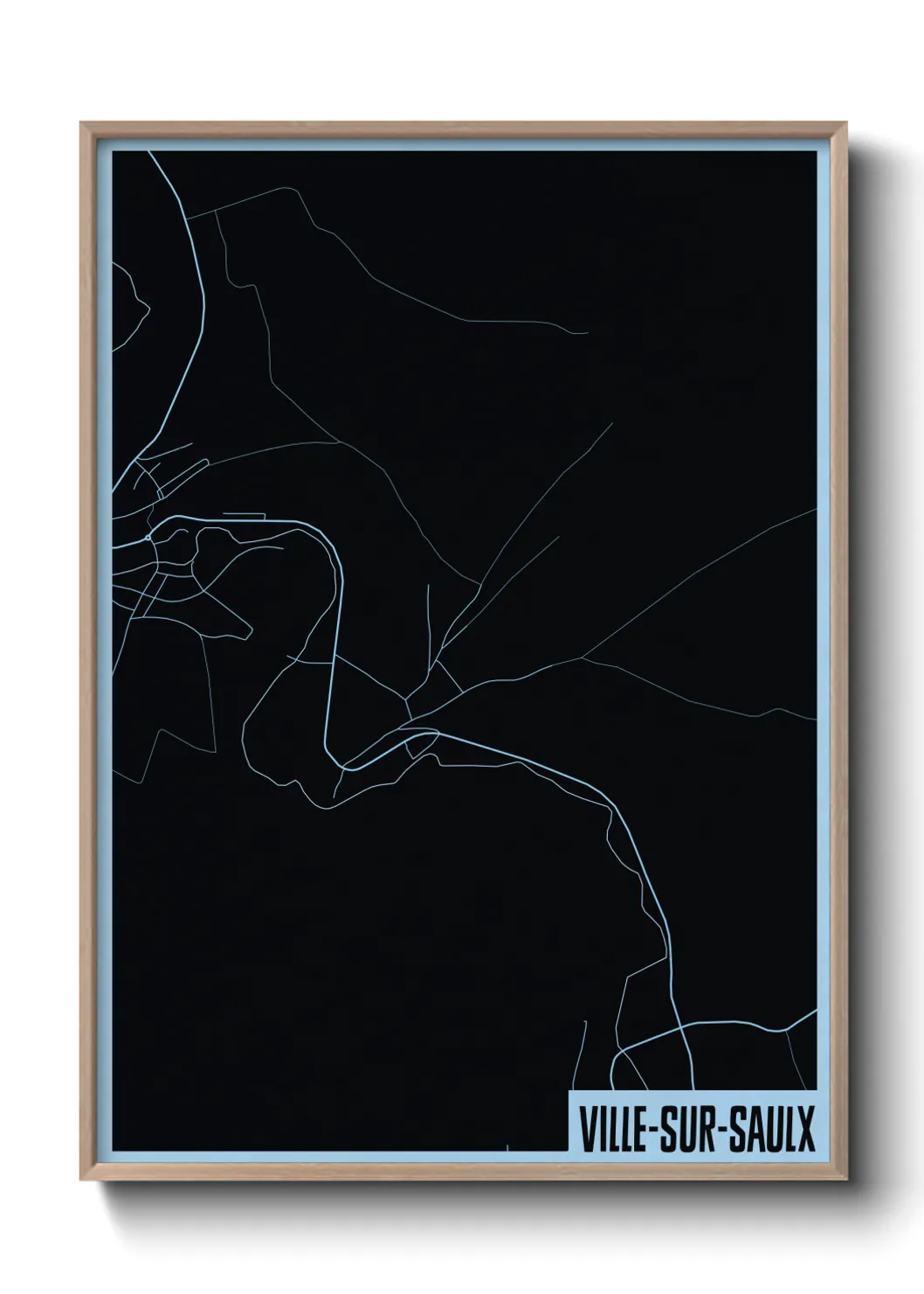 Une affiche de carte sur Ville-sur-Saulx