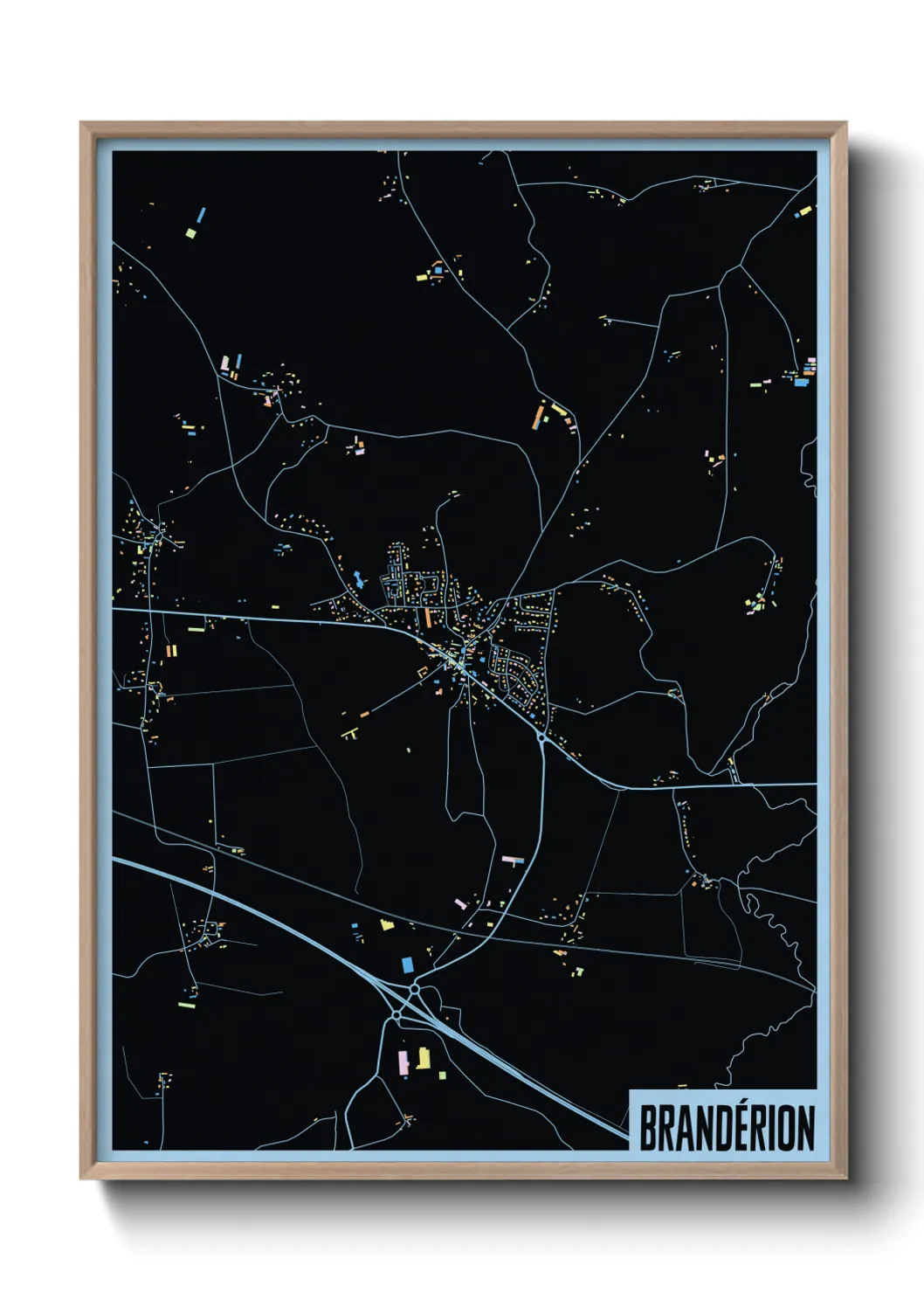 Une affiche de carte sur Brandérion