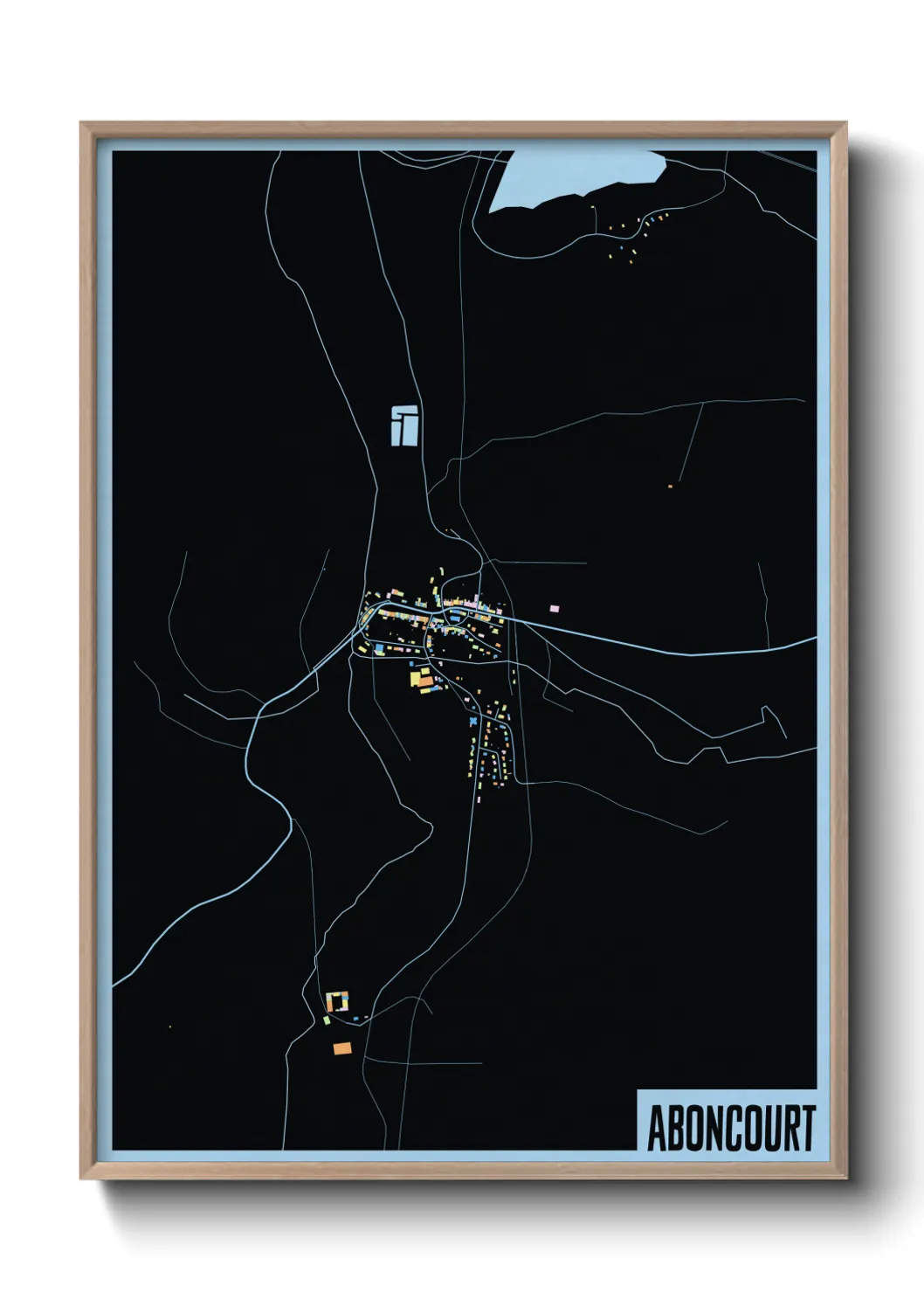 Une affiche de carte sur Aboncourt