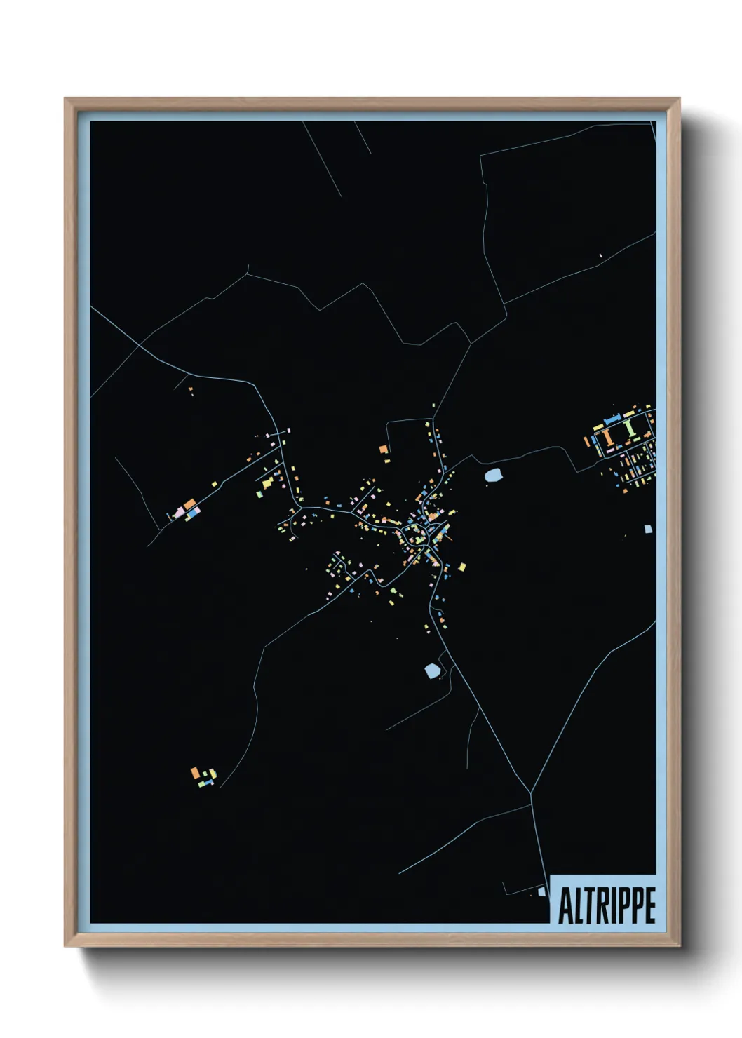 Une affiche de carte sur Altrippe