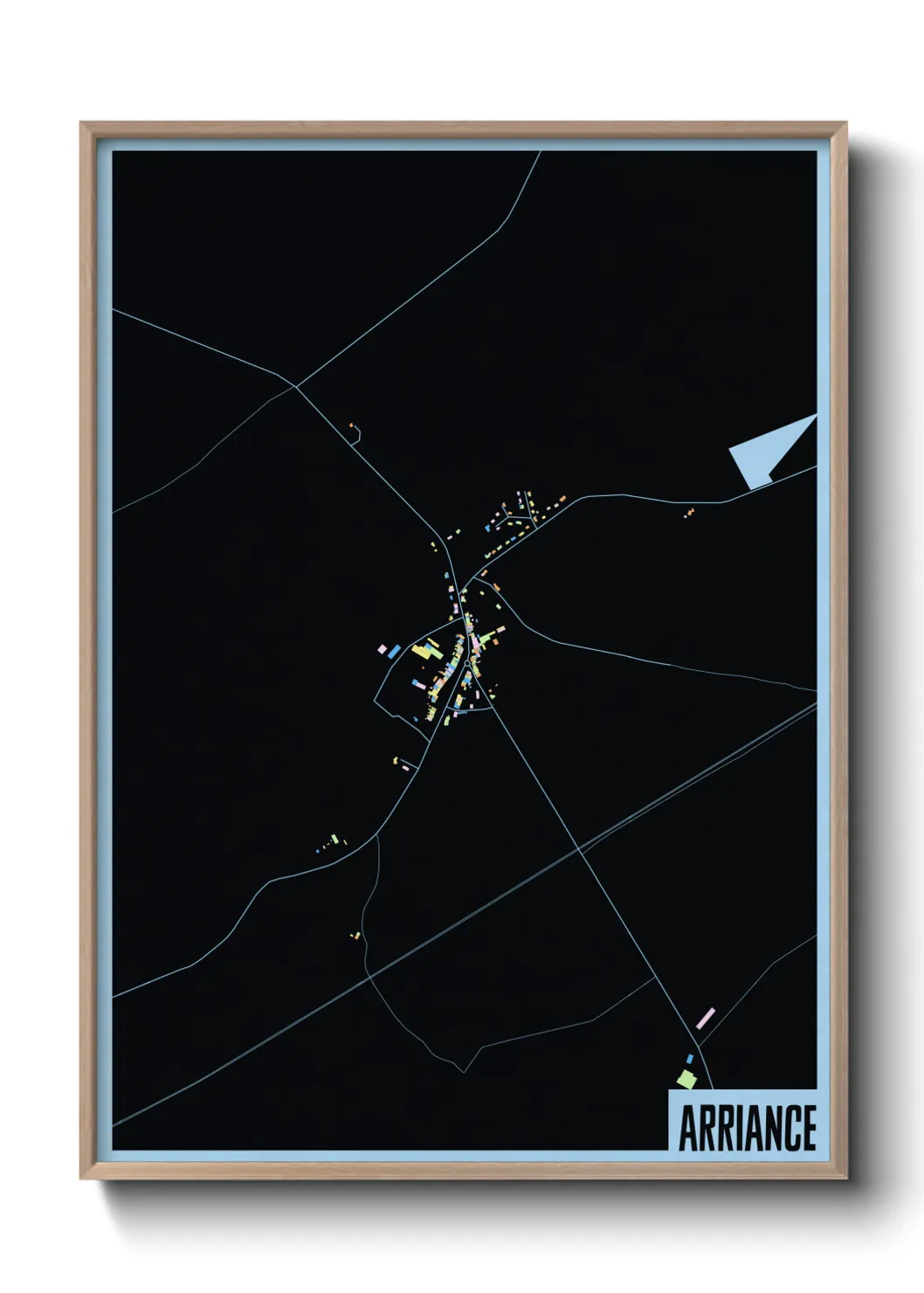 Une affiche de carte sur Arriance