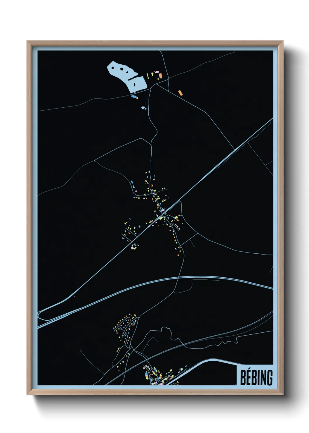 Une affiche de carte sur Bébing