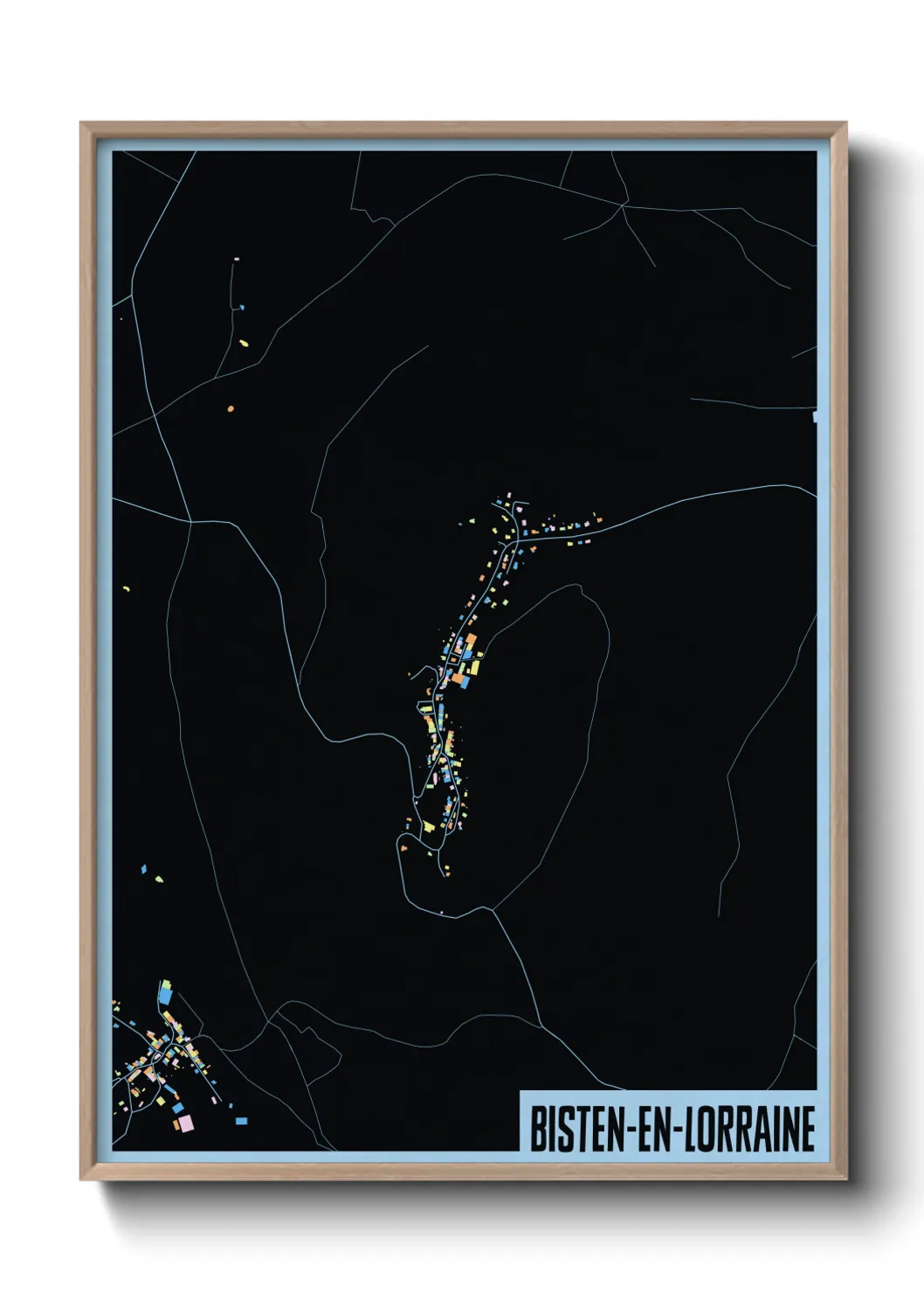 Un poster carteBisten-en-Lorraine