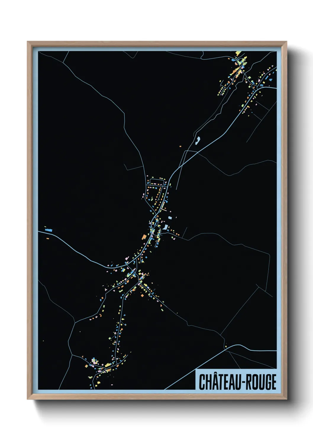 Une affiche de carte sur Château-Rouge