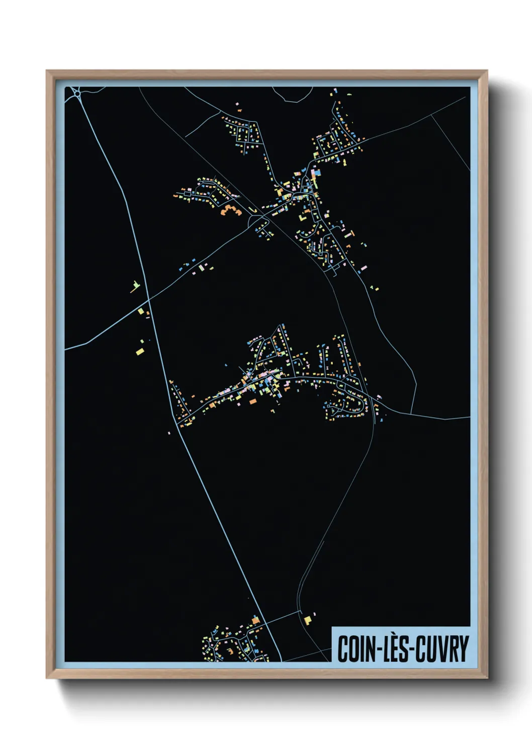 Un poster carteCoin-lès-Cuvry