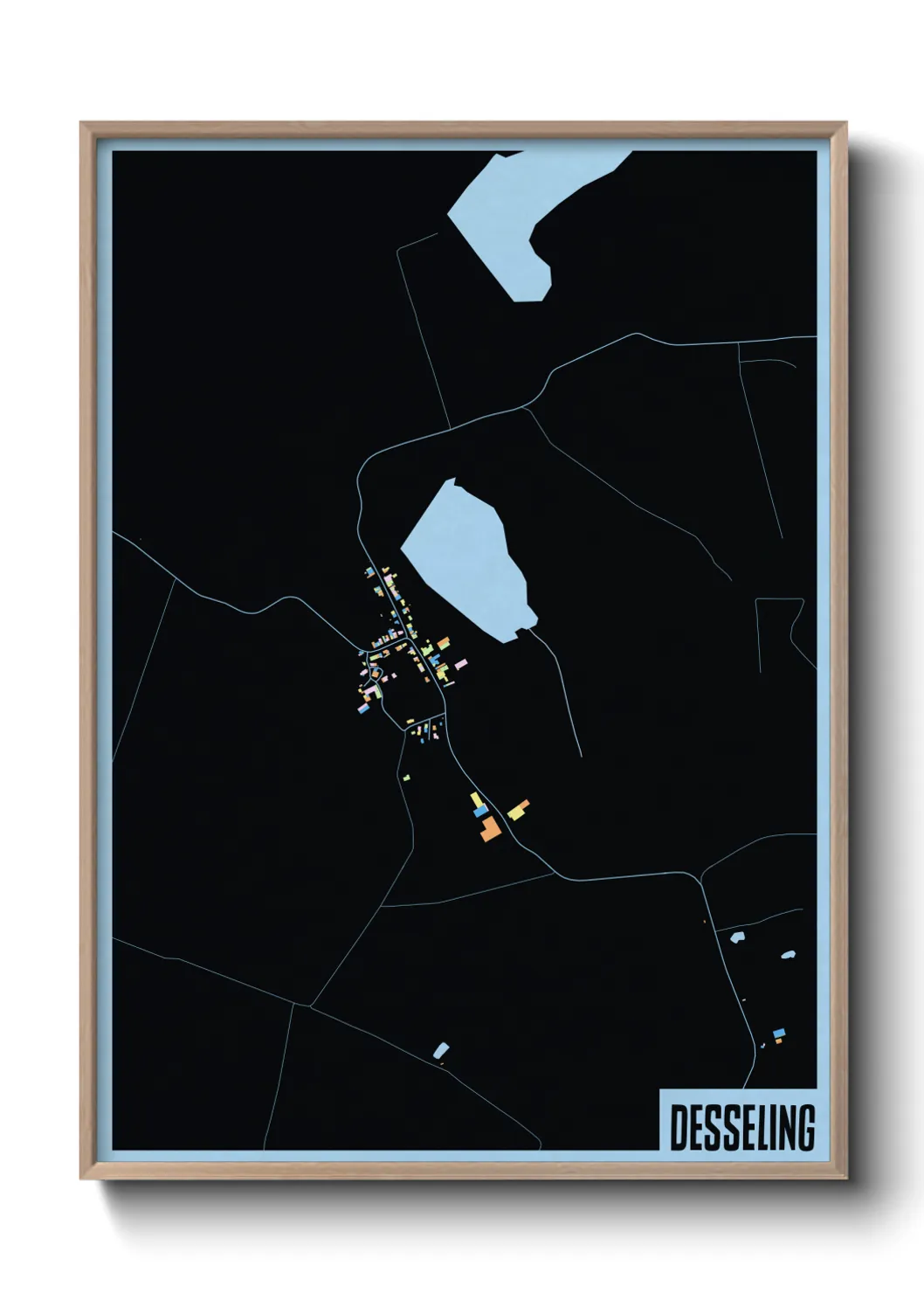 Une affiche de carte sur Desseling