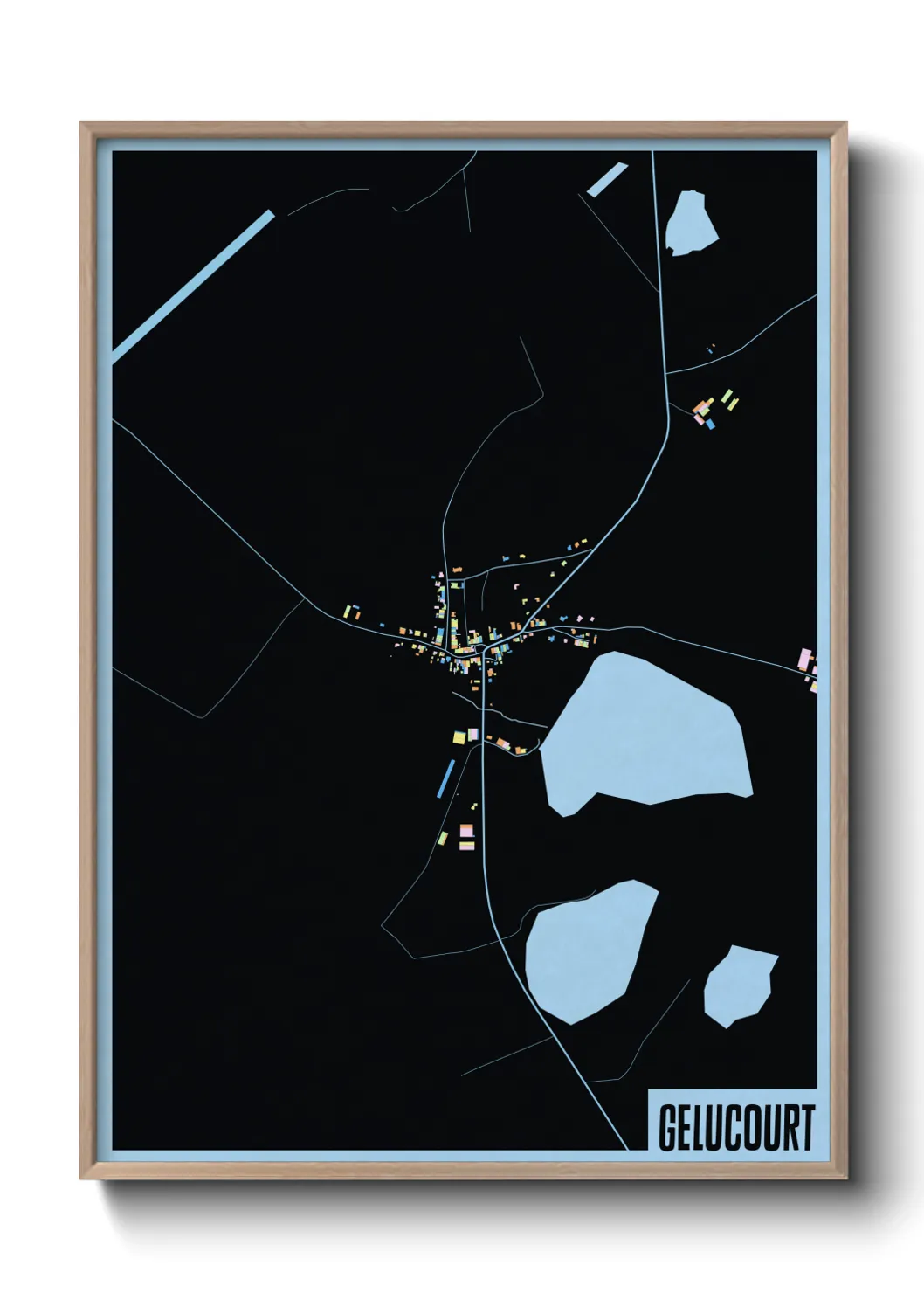 Une affiche de carte sur Gelucourt