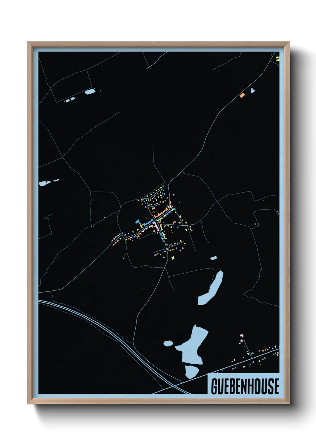 Une affiche de carte sur Guebenhouse