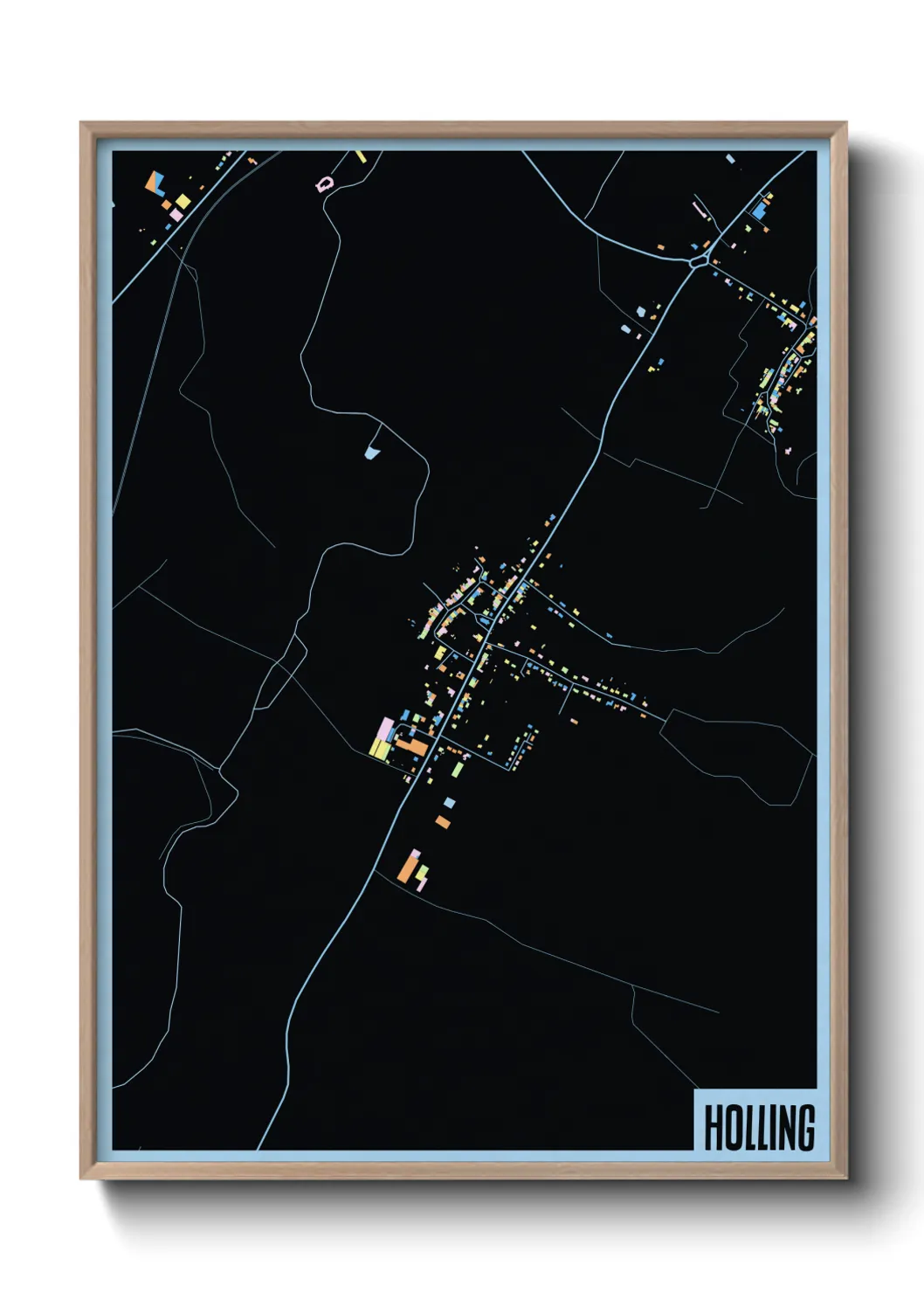 Une affiche de carte sur Holling