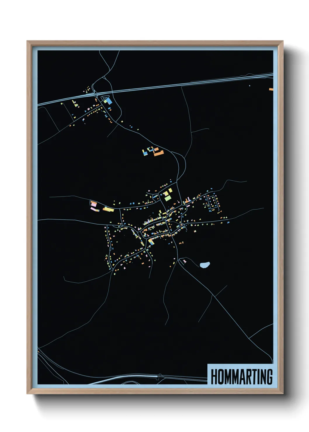 Une affiche de carte sur Hommarting