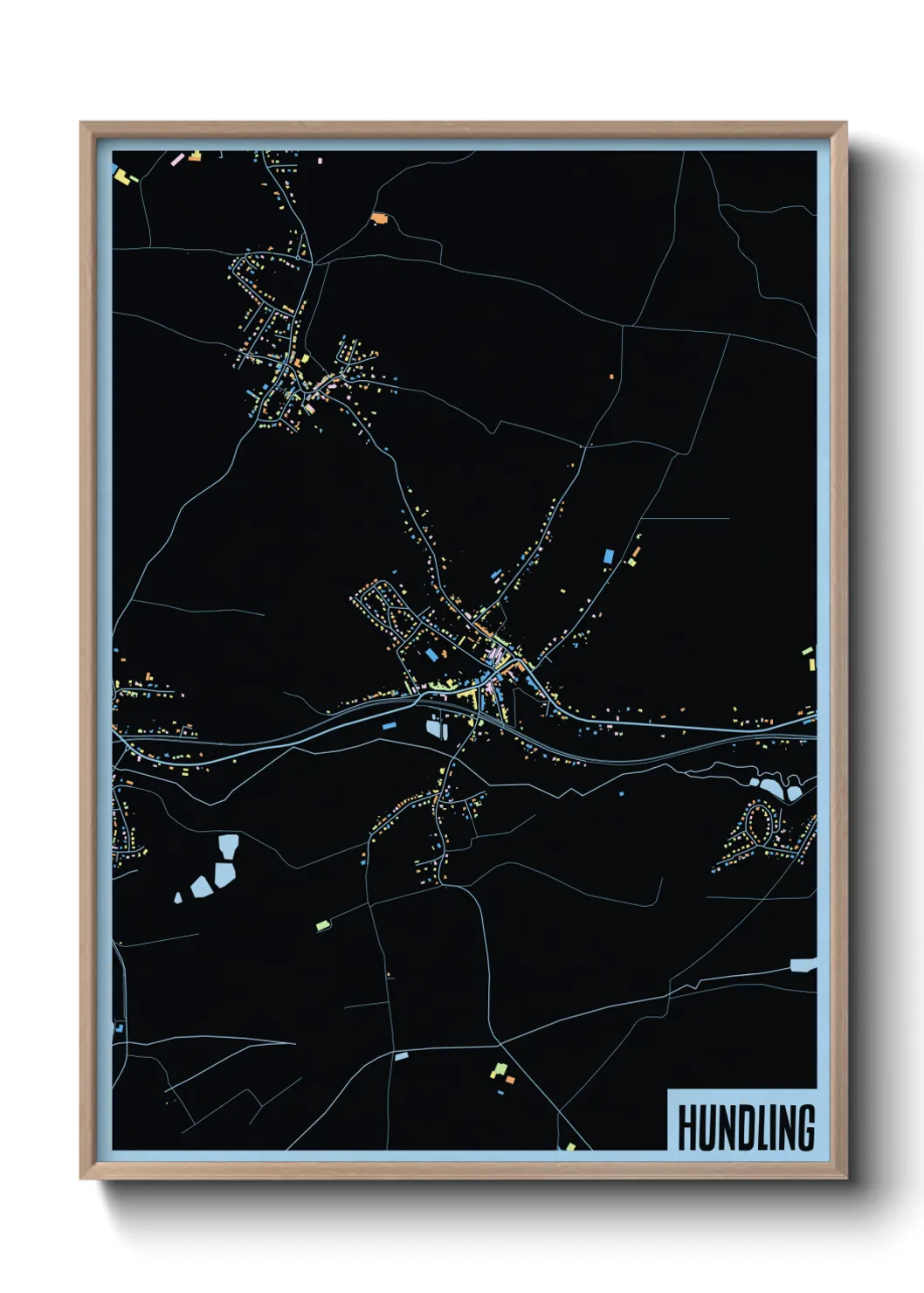 Une affiche de carte sur Hundling