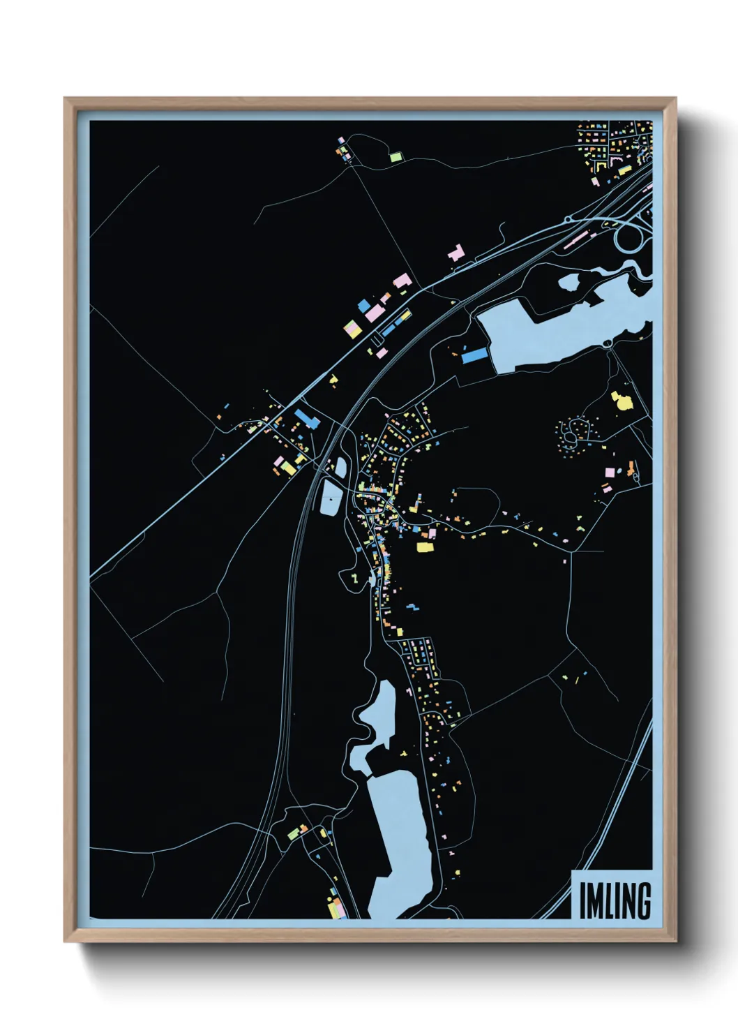 Une affiche de carte sur Imling