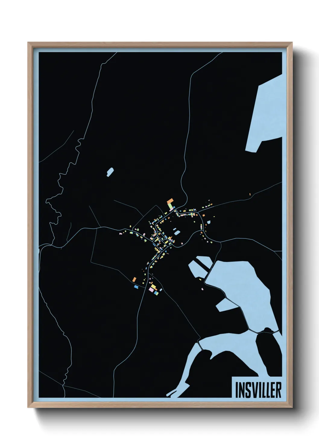 Une affiche de carte sur Insviller