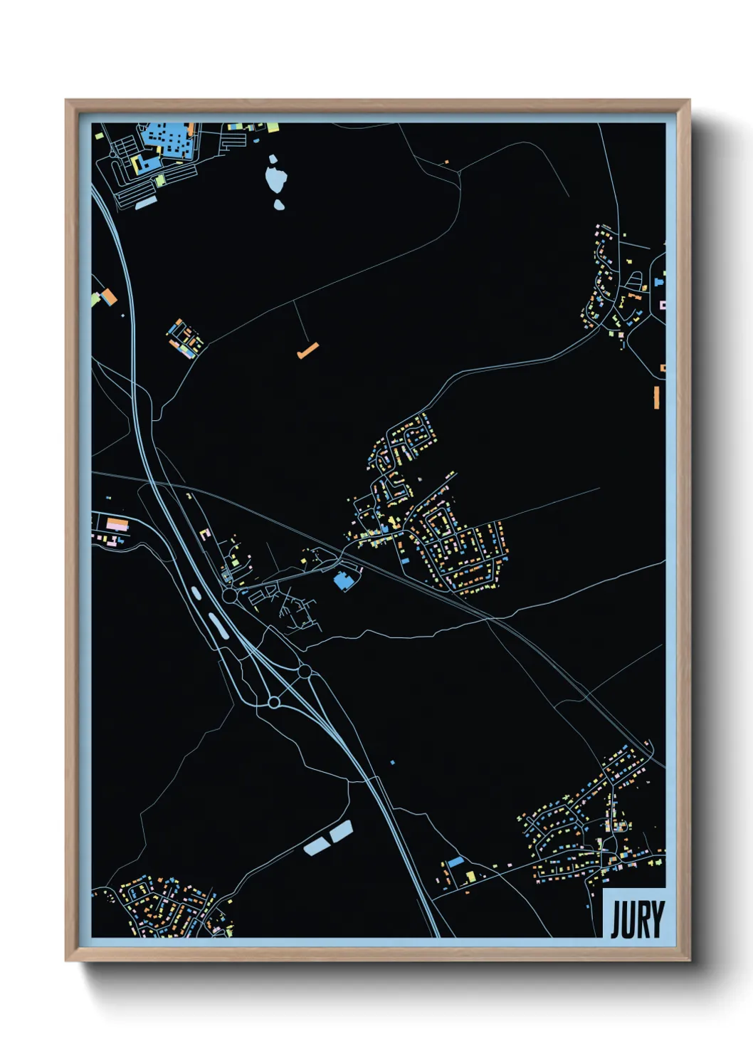 Une affiche de carte sur Jury