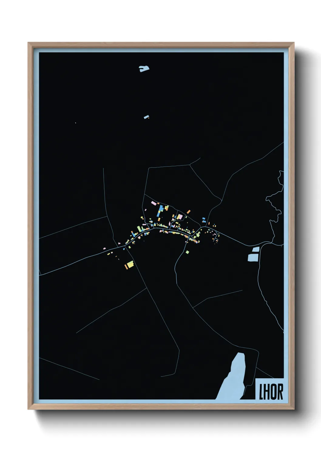 Une affiche de carte sur Lhor