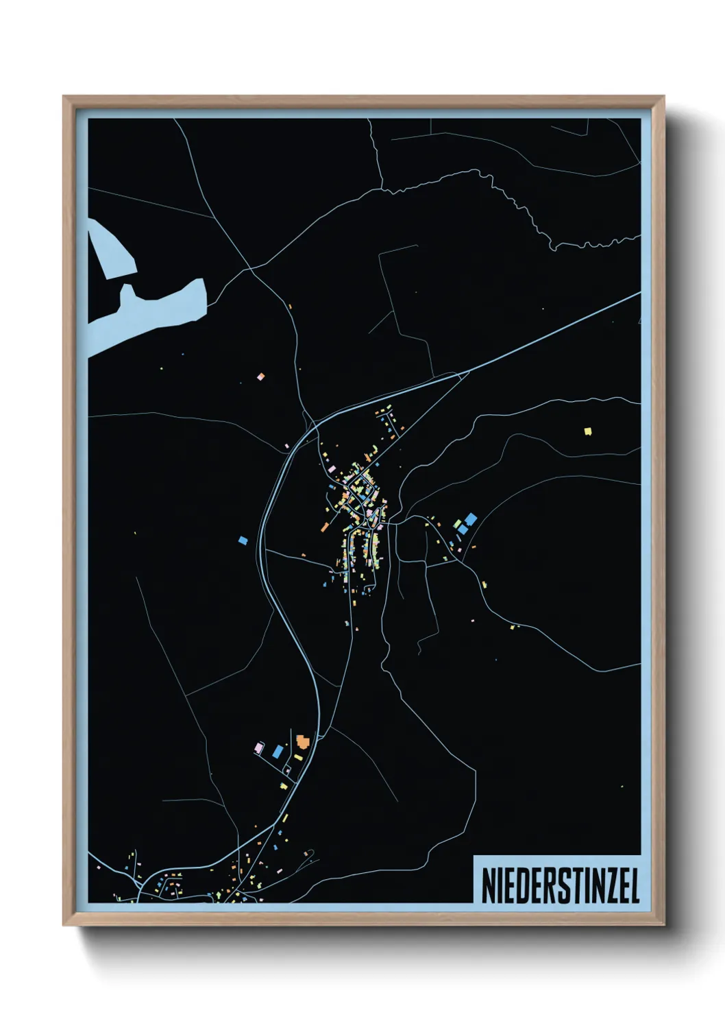 Une affiche de carte sur Niederstinzel