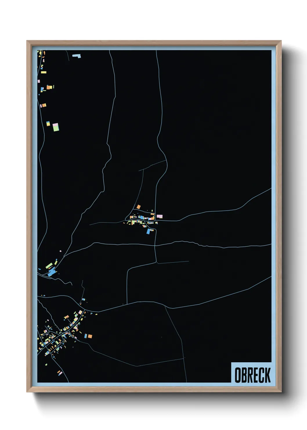 Une affiche de carte sur Obreck