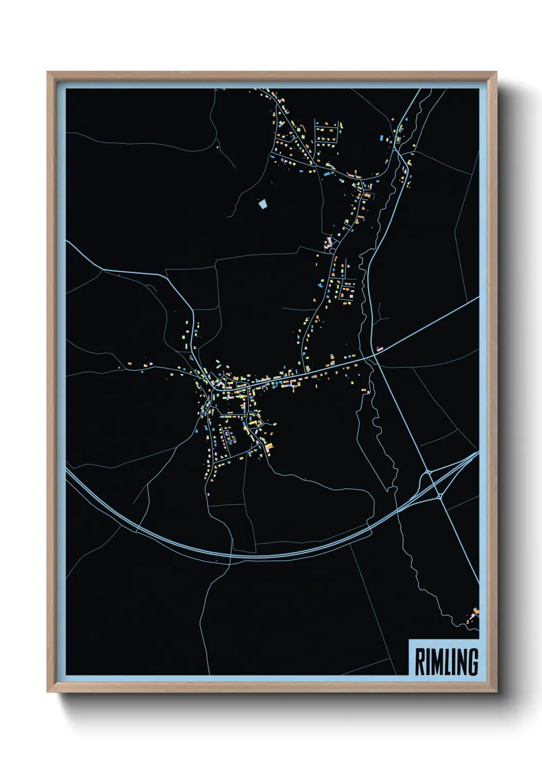 Une affiche de carte sur Rimling