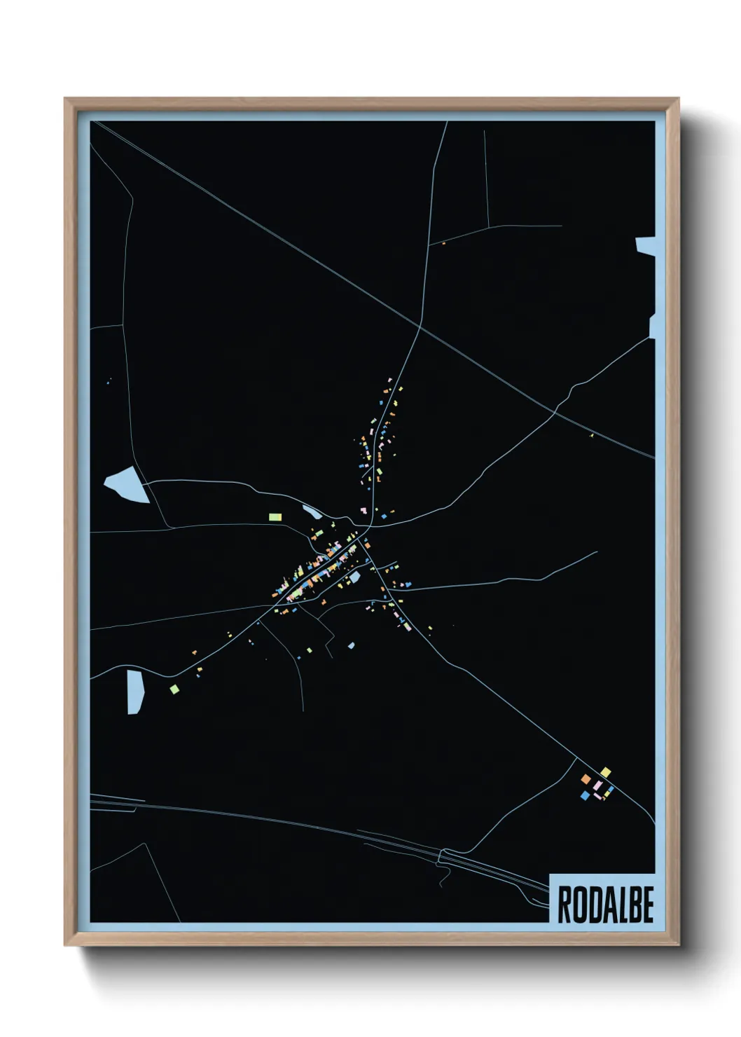 Une affiche de carte sur Rodalbe