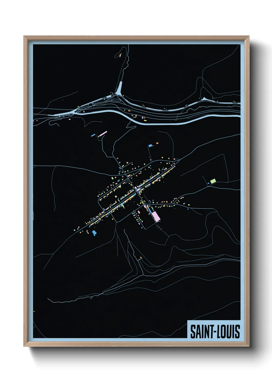 Un poster carteSaint-Louis