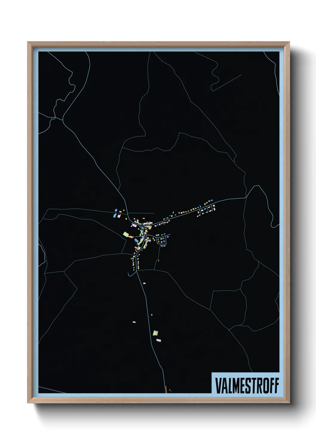 Une affiche de carte sur Valmestroff