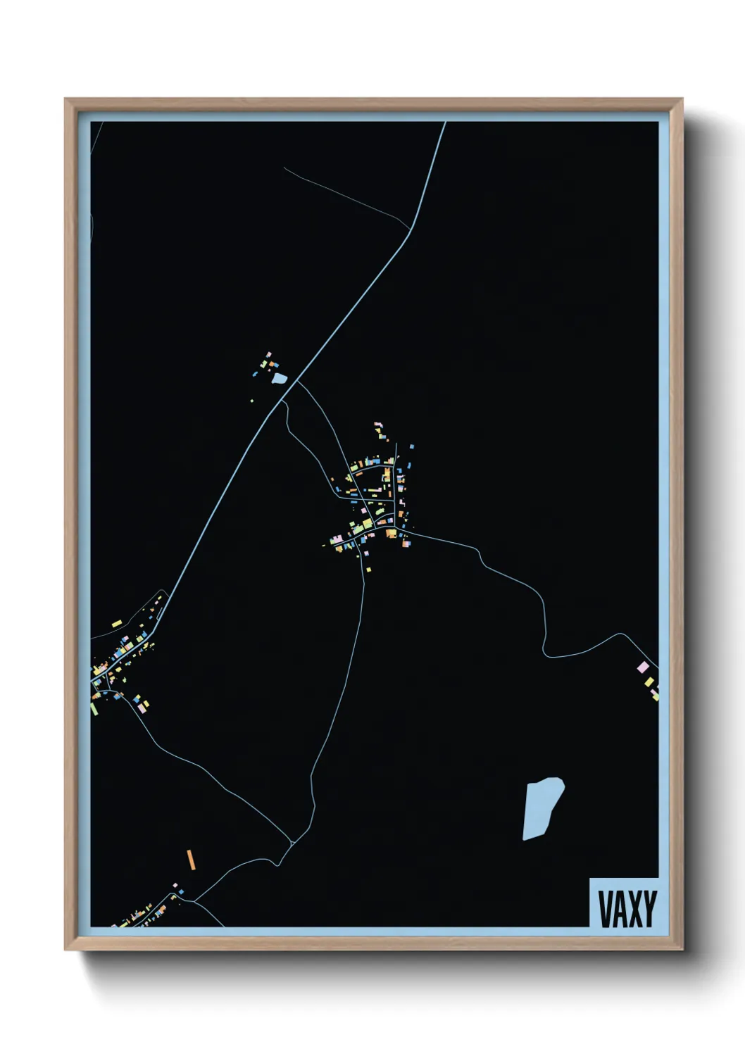 Une affiche de carte sur Vaxy