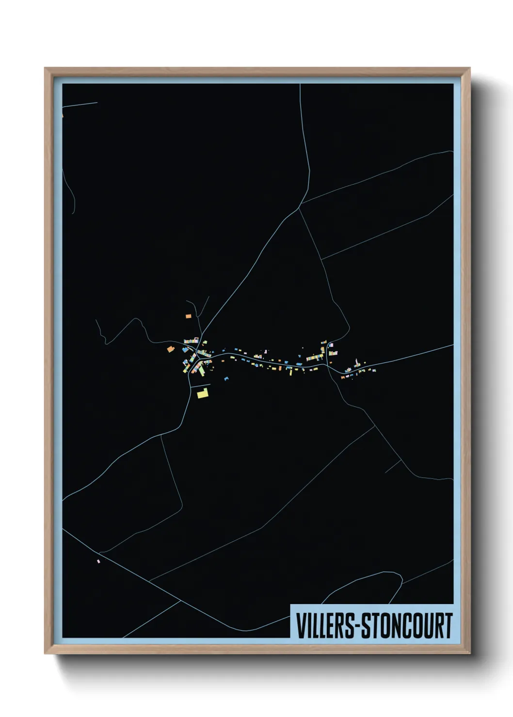 Un poster carteVillers-Stoncourt