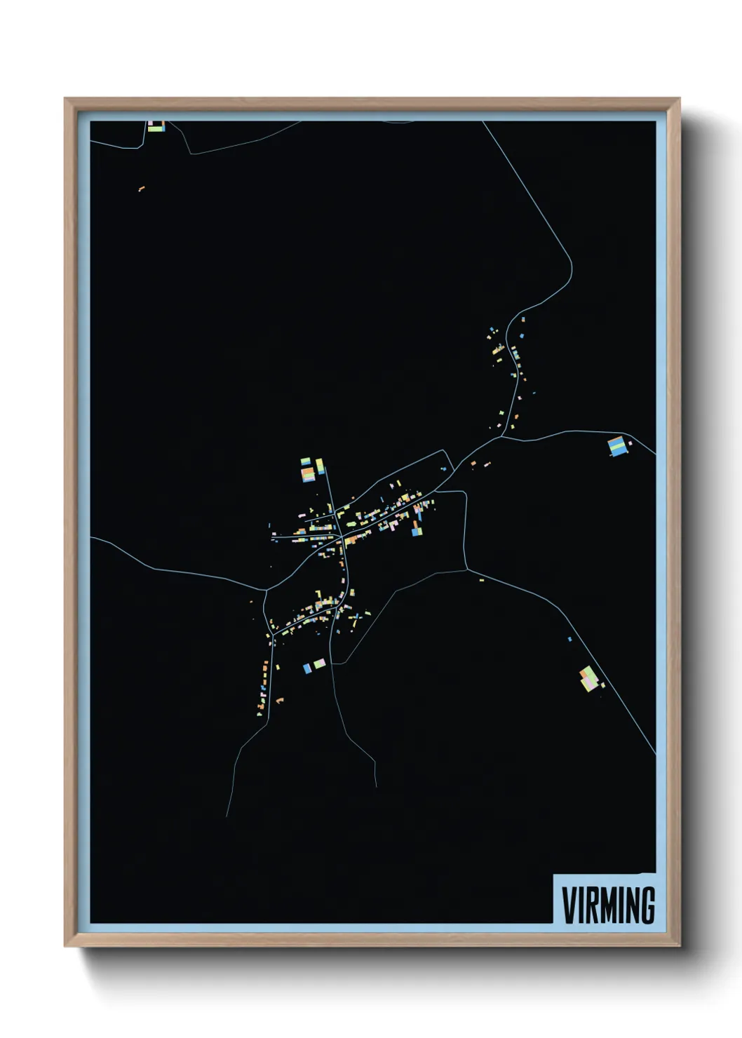 Une affiche de carte sur Virming