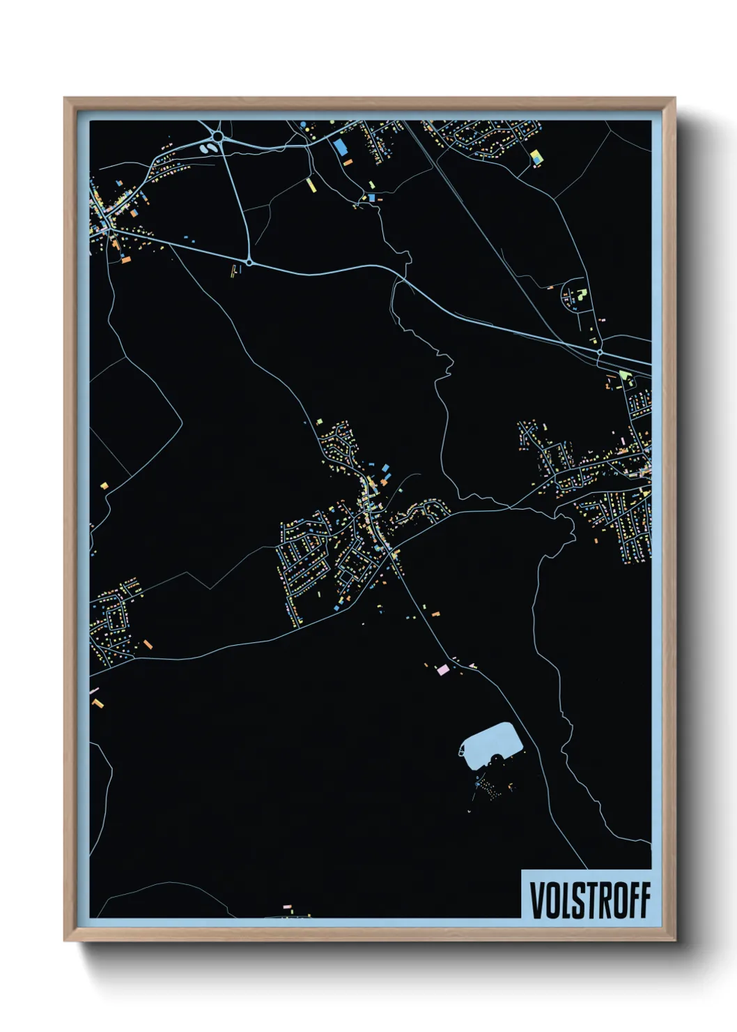 Une affiche de carte sur Volstroff